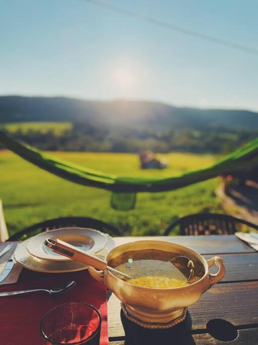Polanka Beskid Niski Cute Cabin With Spectacular Views Hanczowa المظهر الخارجي الصورة