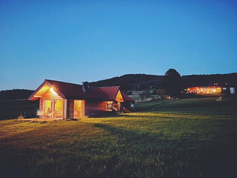 Polanka Beskid Niski Cute Cabin With Spectacular Views Hanczowa المظهر الخارجي الصورة