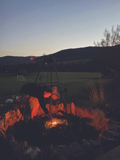 Polanka Beskid Niski Cute Cabin With Spectacular Views Hanczowa المظهر الخارجي الصورة