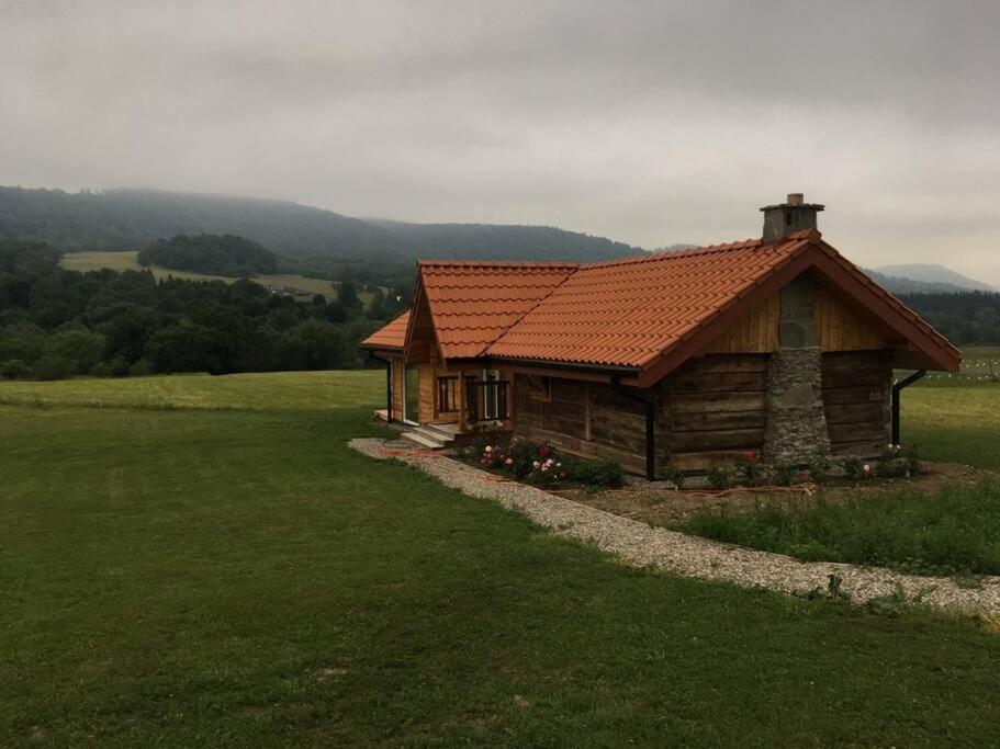 Polanka Beskid Niski Cute Cabin With Spectacular Views Hanczowa المظهر الخارجي الصورة