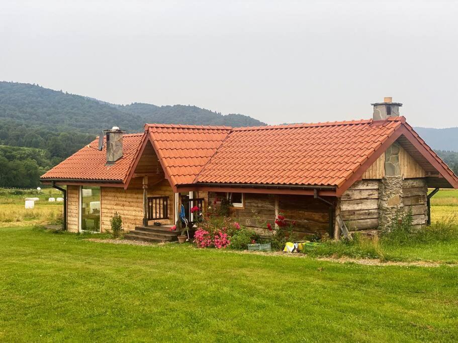 Polanka Beskid Niski Cute Cabin With Spectacular Views Hanczowa المظهر الخارجي الصورة