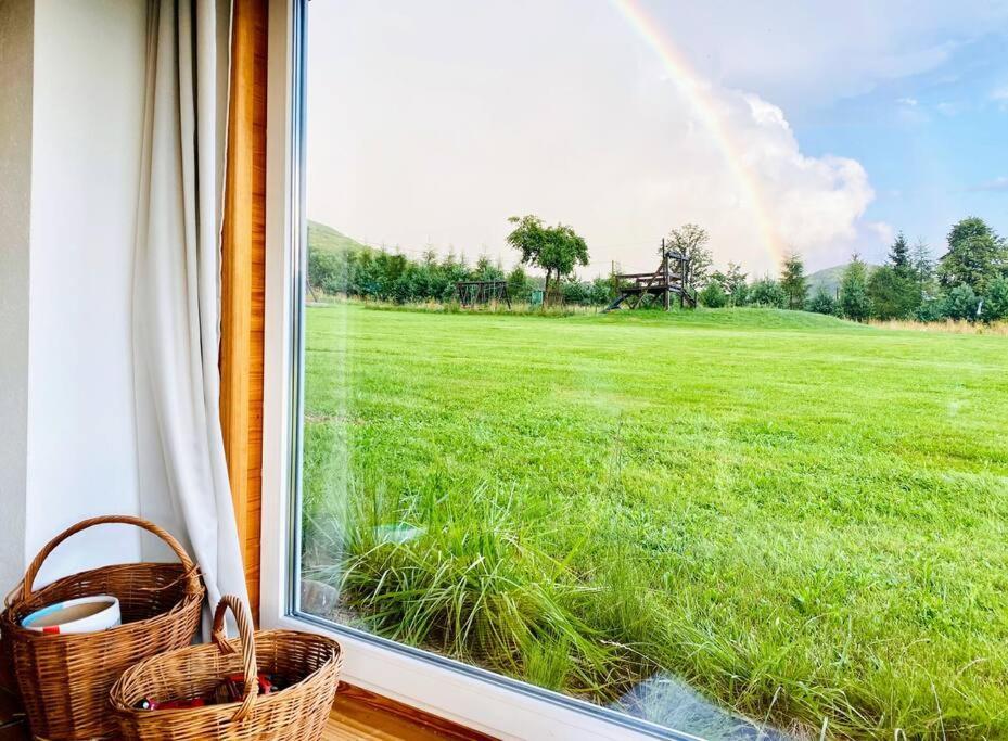 Polanka Beskid Niski Cute Cabin With Spectacular Views Hanczowa المظهر الخارجي الصورة