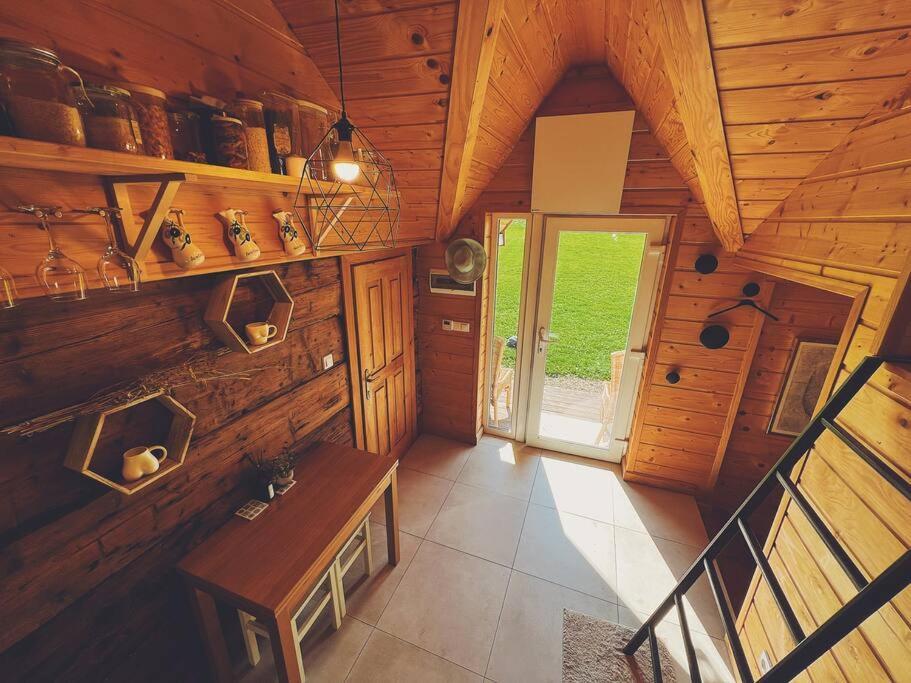 Polanka Beskid Niski Cute Cabin With Spectacular Views Hanczowa المظهر الخارجي الصورة
